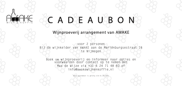 Wijnproeverij arrangement